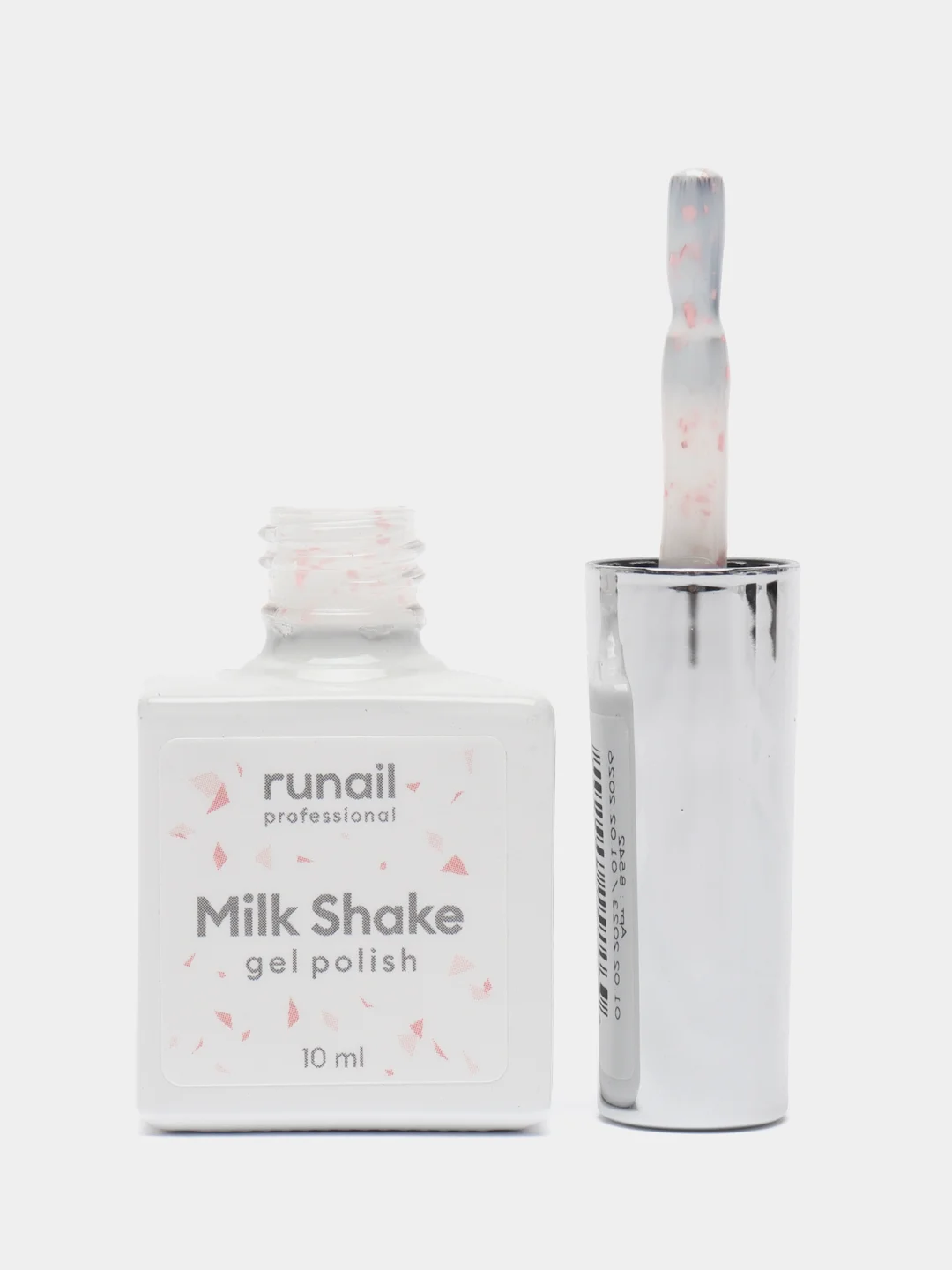 Розовый гель-лак с поталью Milk Shake/гель лак для ногтей/гель лак для маникюра и педикюра, 10 мл