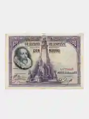 Иностранная банкнота (купюра) 100 песет, 1928 год, Испания