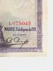 Иностранная банкнота (купюра) 100 песет, 1928 год, Испания