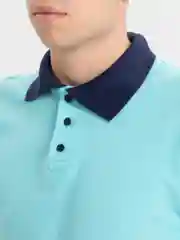 Синий футболка мужская поло