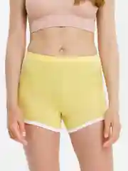 Желтый летние женские шорты