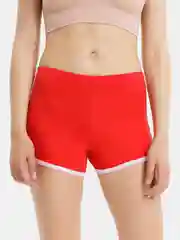 Красный летние женские шорты