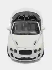 Белый машинка металлическая Bentley Continental Supersports Convertible KT5353D 1:38 /Kinsmart/