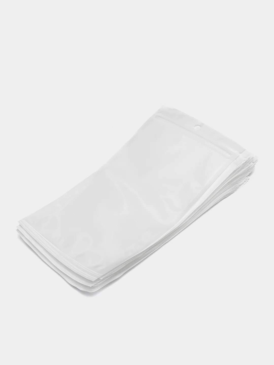 Белый пакет трёхшовный зип лок 50, упаковочные Zip Lock, грипперы с прозрачной стороной, окошком