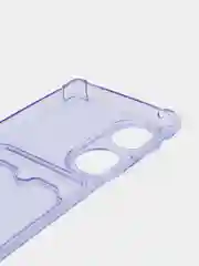 Лавандовый чехол противоударный Honor 70 / Хонор 70, прозрачный, с карманом для карты