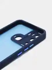 Морской чехол матовый для Infinix Hot 12i пластиковый, полупрозрачный, с глянцевой рамкой