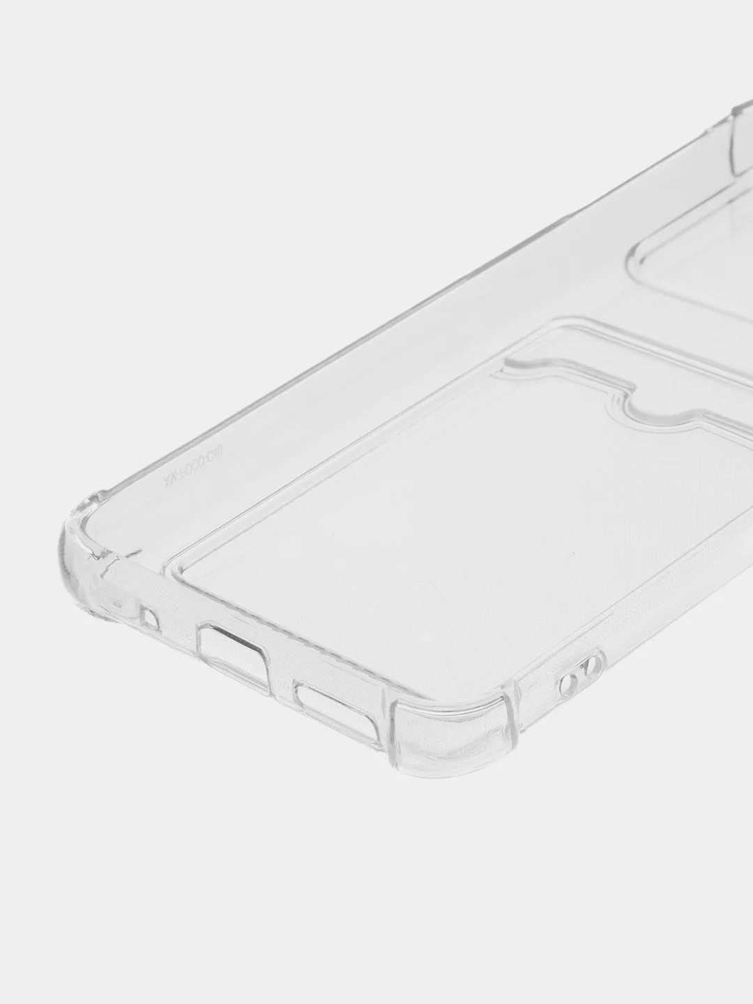 Марсала чехол Xiaomi Redmi 10C / Poco C40, Поко С40 прозрачный противоударный с карманом для карты