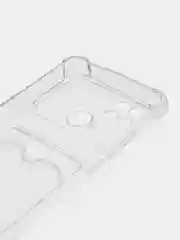 Марсала чехол Xiaomi Redmi 10C / Poco C40, Поко С40 прозрачный противоударный с карманом для карты
