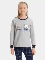 Серый пижама детская, хлопок 100%