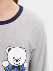 Серый пижама детская, хлопок 100%