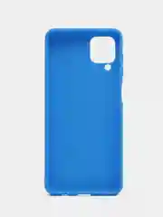 Голубой чехол силиконовый для Samsung Galaxy M12, накладка бампер синий LuxCase