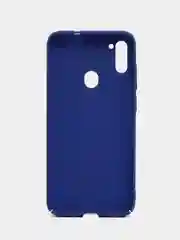 Синий чехол пластиковый для Samsung Galaxy A11, накладка бампер, синий, LuxCase