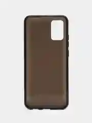 Черный чехол силиконовый для Samsung Galaxy A02s Soft Clear Cover, накладка, бампер затемненный
