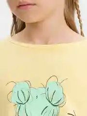 Лимонный комплект летний для девочек: топ и шорты