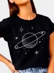 Черный футболка женская