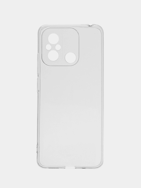 Чехол силиконовый для Xiaomi Redmi 12C прозрачный, Borasco
