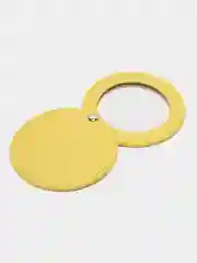 Желтый складное зеркало для макияжа, из искусственной кожи