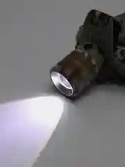 Тактический налобный аккумуляторный фонарь, камуфляжный, желтый