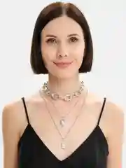 Серебряный цепочка на шею