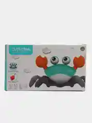Бирюзовый игрушка в виде крабика, крабик, равизвающая игра для детей, детская игрушка