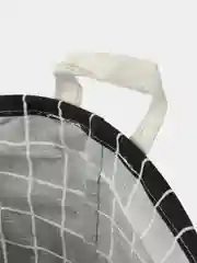 Черный корзина для игрушек и белья, складная, с ручками