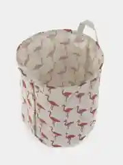 Кораллово-розовый корзина для игрушек и белья, складная, с ручками