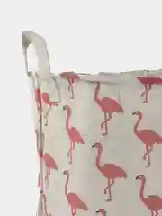 Кораллово-розовый корзина для игрушек и белья, складная, с ручками