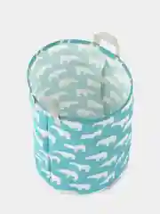 Синий корзина для игрушек и белья, складная, с ручками