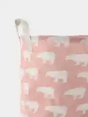 Розовый корзина для игрушек и белья, складная, с ручками