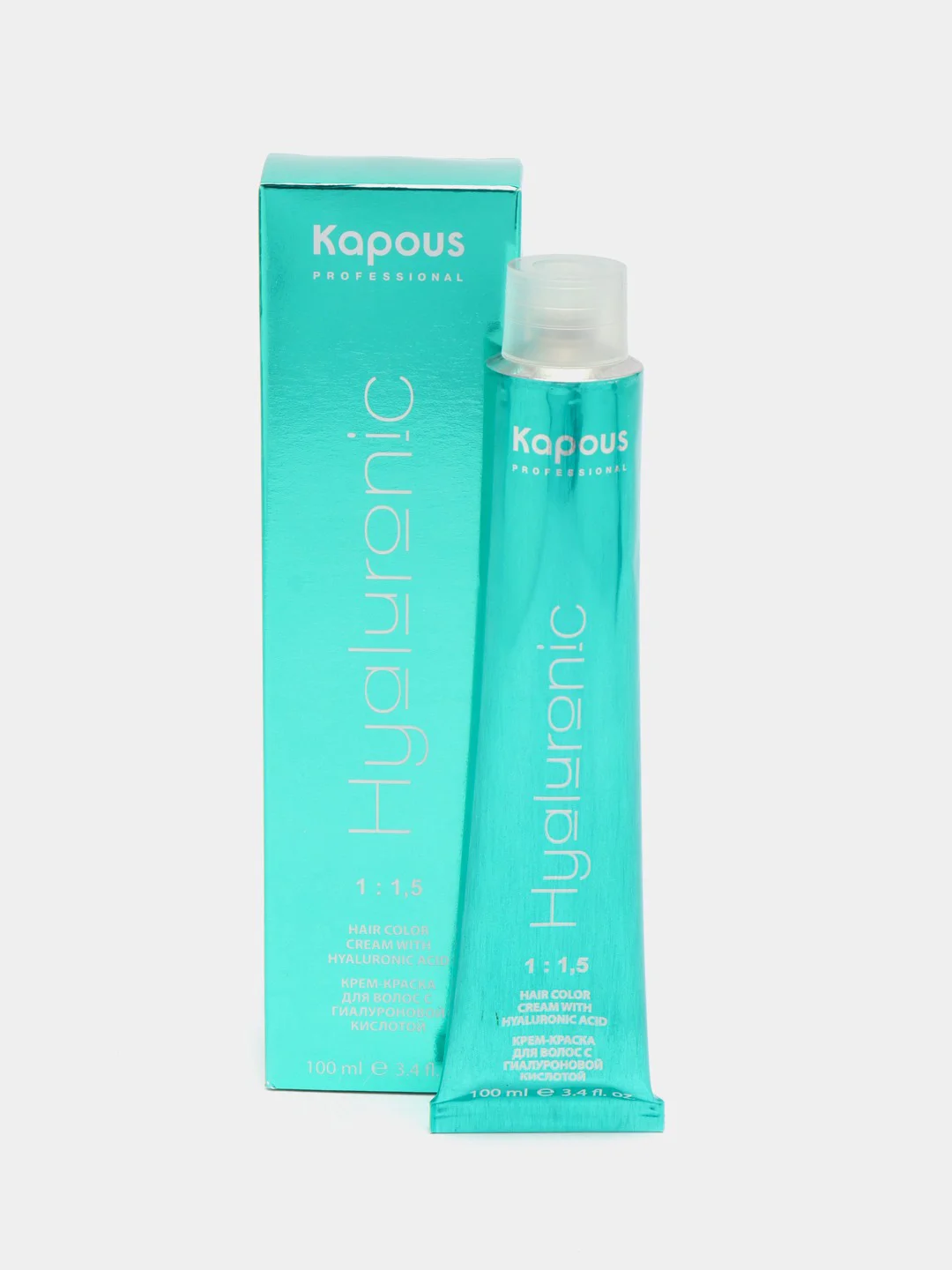 Kapous Professional крем-краска, 1.0, черный, с гиалуроновой кислотой, 100 мл