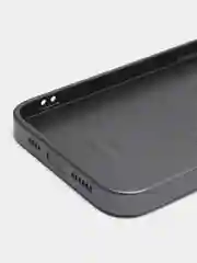 Тёмно-серый чехол для iPhone, силиконовый, со стеклянной панелью