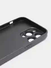 Тёмно-серый чехол для iPhone, силиконовый, со стеклянной панелью