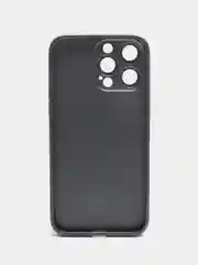 Тёмно-серый чехол для iPhone, силиконовый, со стеклянной панелью