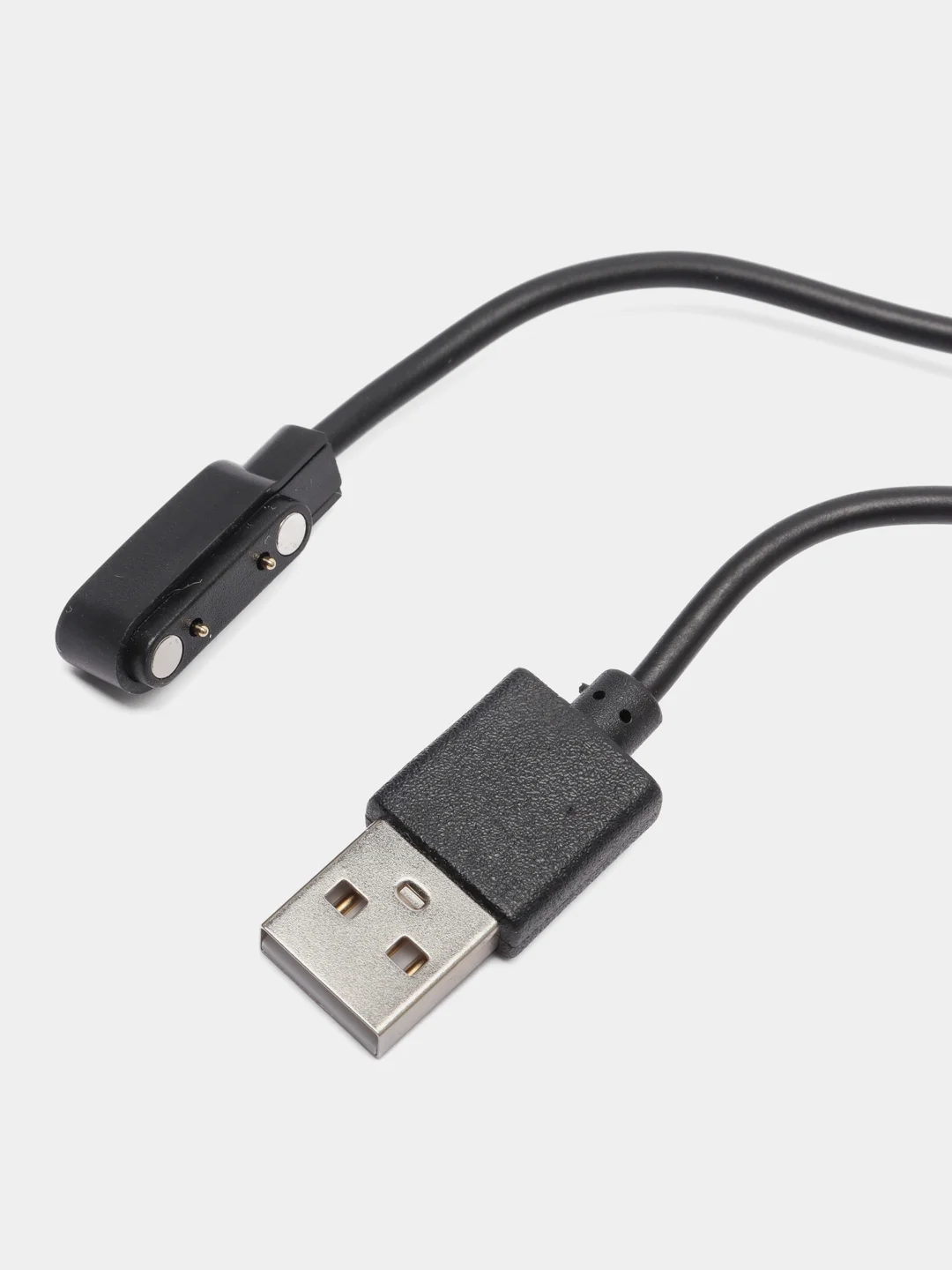 Черный кабель зарядки для смарт часов 2 pin 7.62 mm