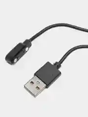 Черный кабель зарядки для смарт часов 2 pin 7.62 mm