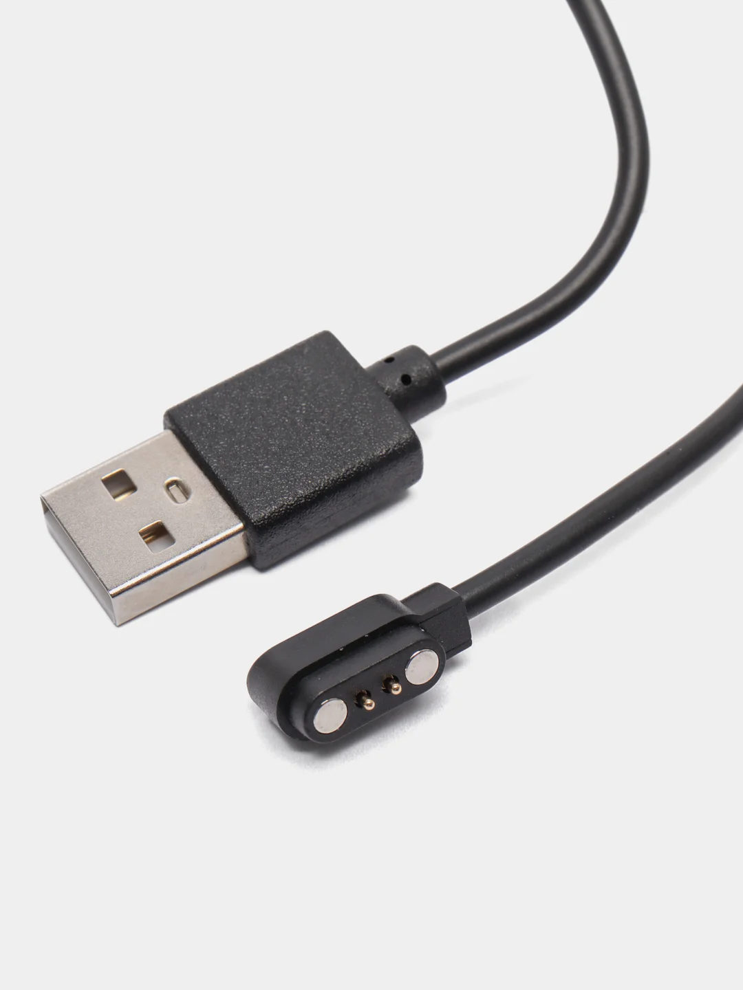 Черный кабель зарядки для смарт часов 2 pin 2.5 mm