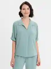 Зеленый женский костюм двойка