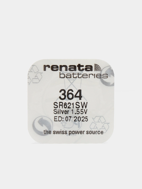 Батарейка Renata 364 (SR621SW, AG1, SR60, LR621) для часов