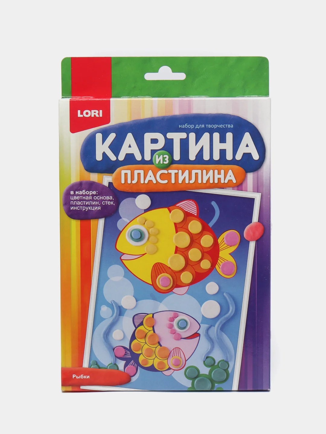 Набор для детского творчества. Картина из пластилина "Рыбки". Lori