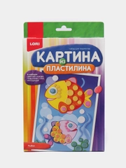 Набор для детского творчества. Картина из пластилина "Рыбки". Lori