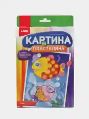 Набор для детского творчества. Картина из пластилина "Рыбки". Lori