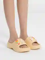 Желтый шлёпанцы женские