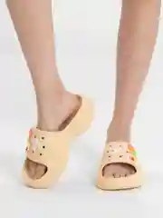 Желтый шлёпанцы женские