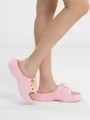 Розовый шлёпанцы женские