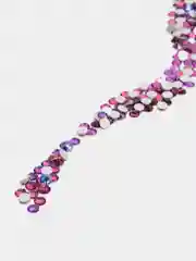 Фиолетовый стразы стеклянные клеевые холодной фиксации Люкс