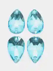 Голубой стразы стеклянные пришивные Pellosa Капля, Корея