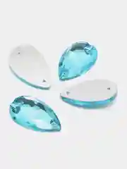 Голубой стразы стеклянные пришивные Pellosa Капля, Корея