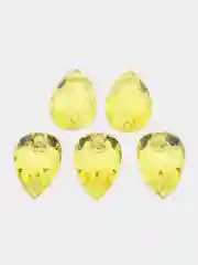 Желтый стразы стеклянные пришивные Pellosa Капля, Корея
