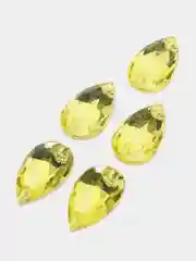 Желтый стразы стеклянные пришивные Pellosa Капля, Корея