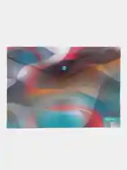 Папка-конверт для документов / бумаг на кнопке c глиттер-эффектом, A4 с рисунком